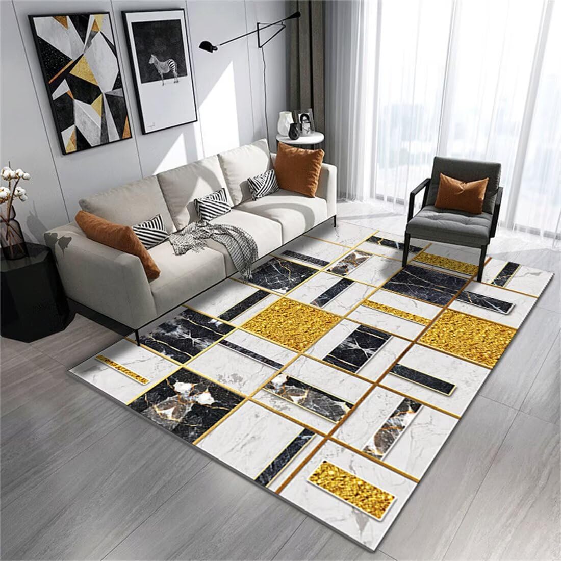 Deco chambre ado fille : tapis de jeu bebe antidérapant et doux