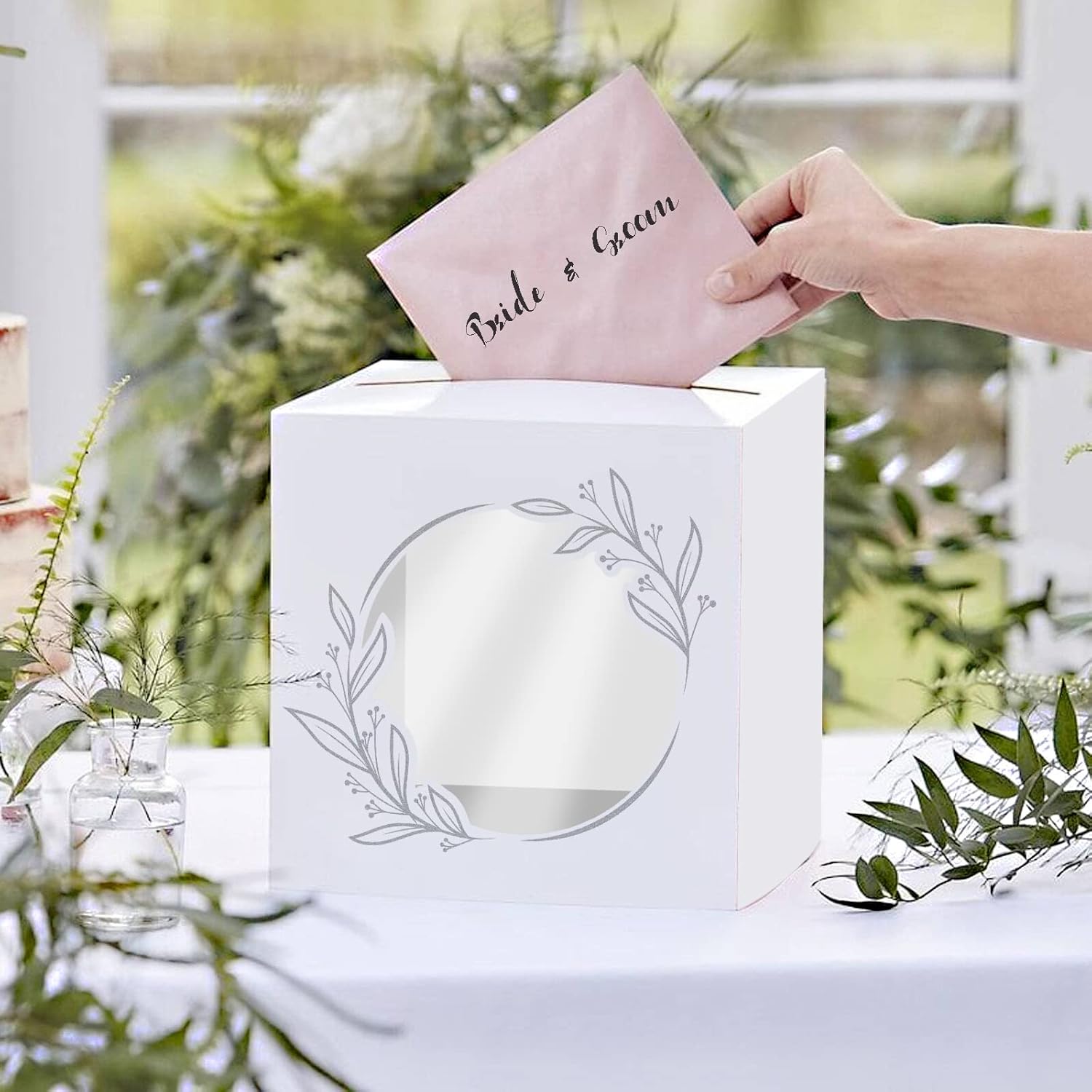 KALEFO Wedding Card Box Wedding Favors Party Decorations