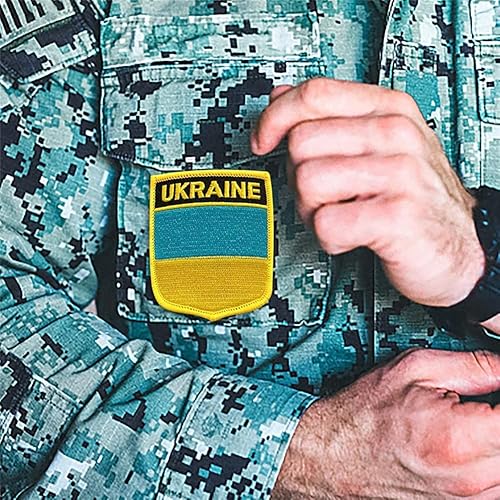 Miniatura 3 de Parche bordado de la bandera de Ucrania, parches para planchar para ropa, jeans, bolsas, parches de retazos, parches de costura, calcomanías