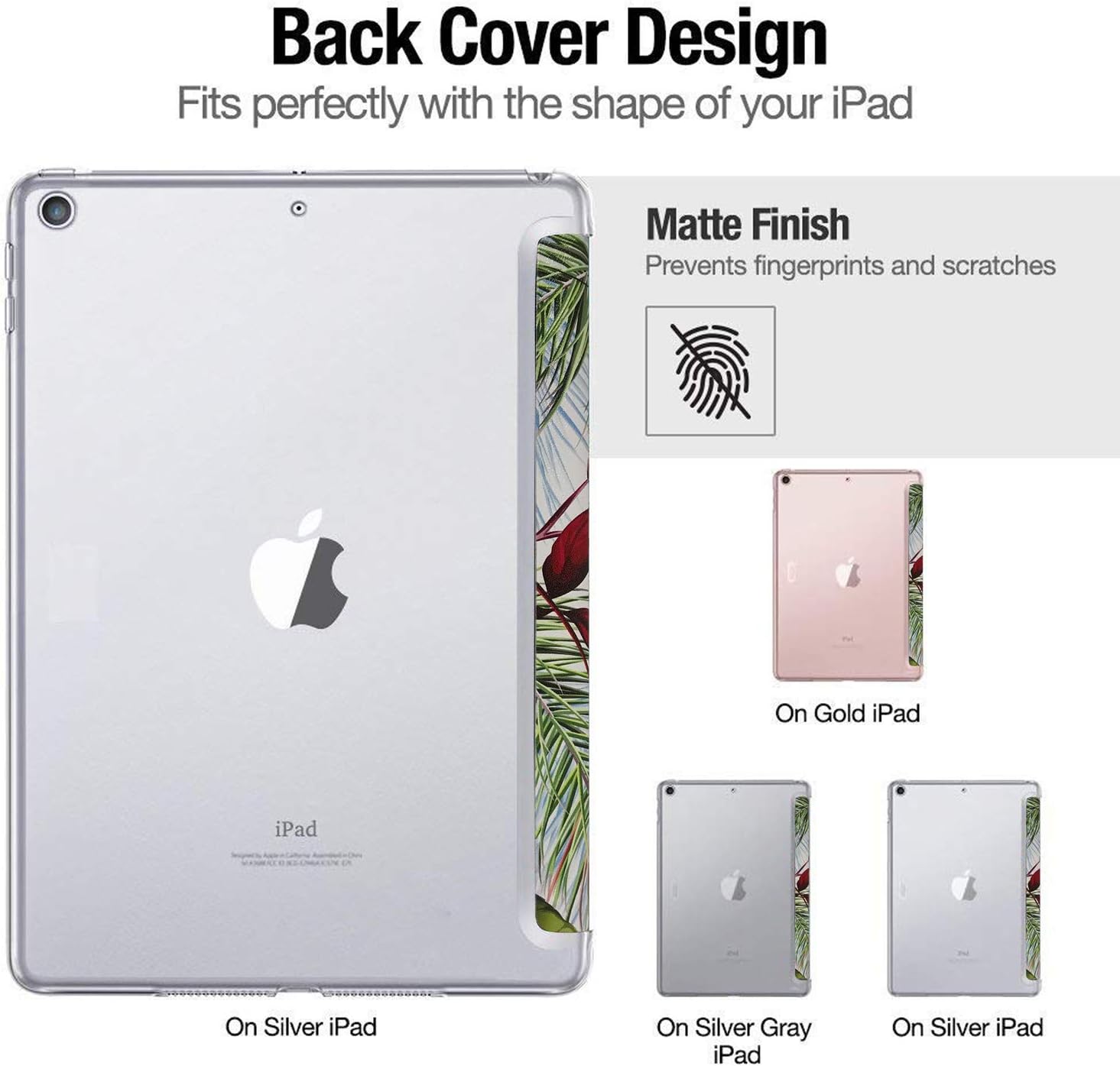DuraSafe Cases for iPad 10.5 Inch Air 3 [ Air 3rd 2019 ] Generation MUUL2LL/A MUUK2LL/A MUUJ2LL/A MUUT2LL/A MUUR2LL/A MUUQ2LL/A Ultra Slim Smart Auto Sleep/Wake Printed PC Cover - Sparrow Bloom