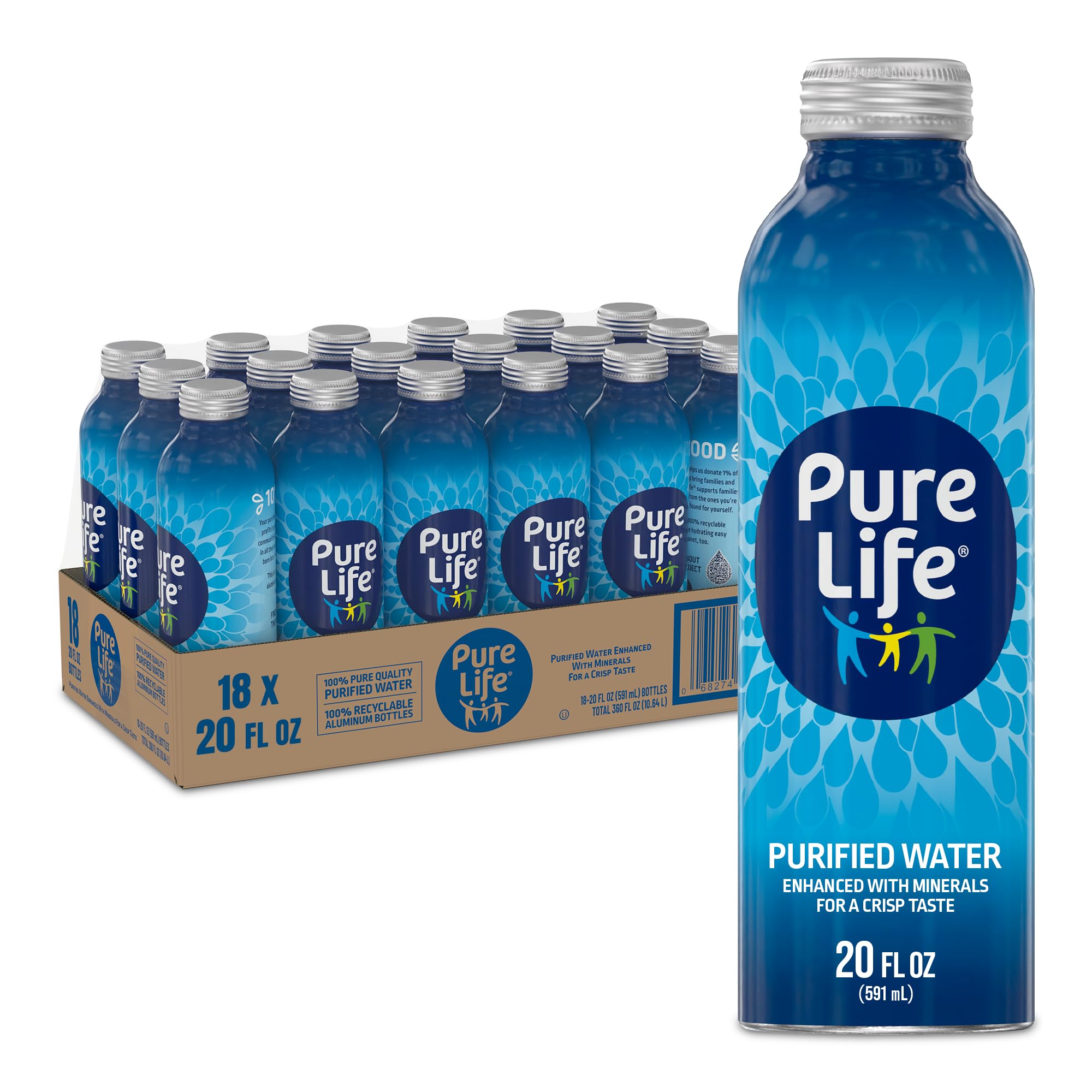 Amazon.com : Pure Life Purified Bottled Water, 18-Pack - Still