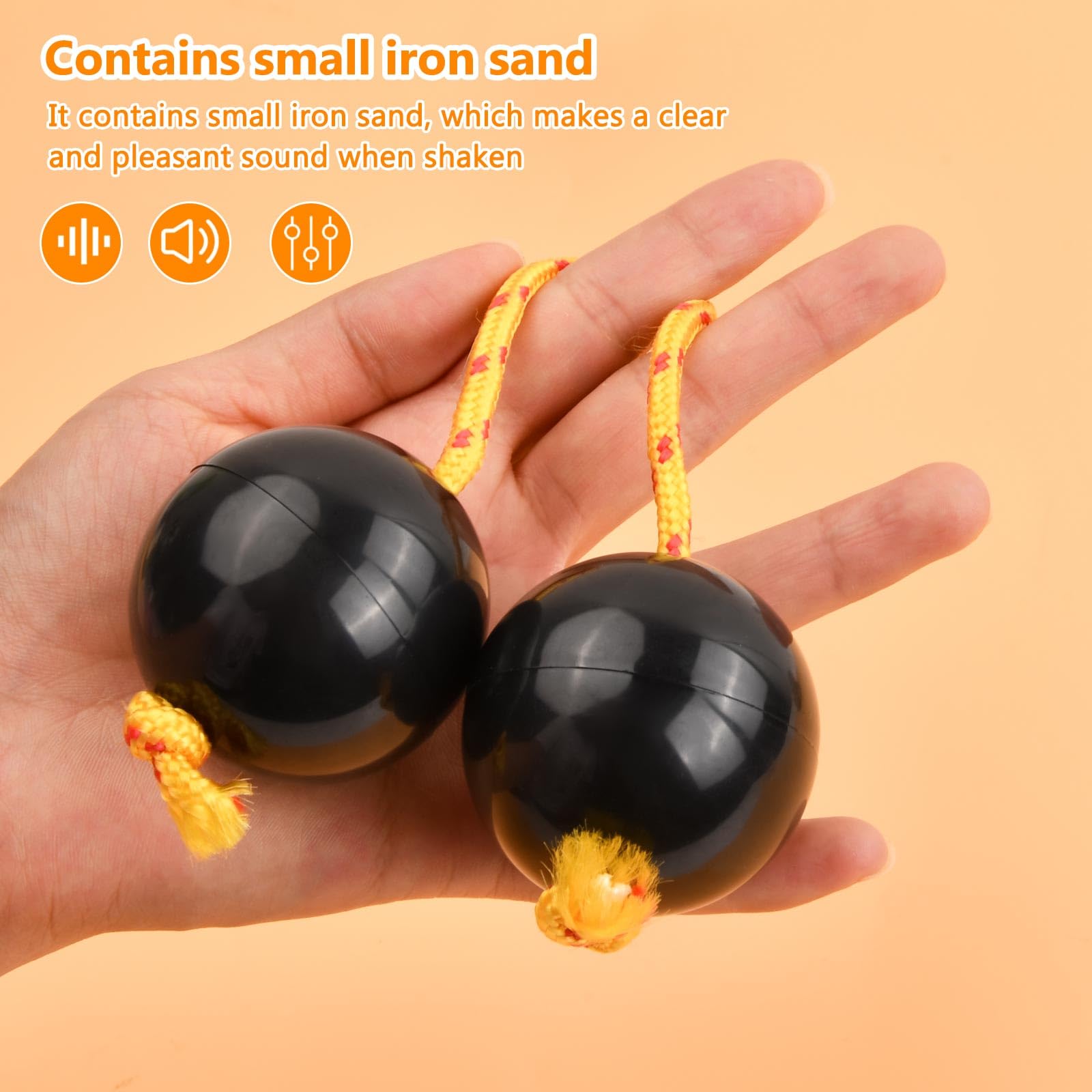 2 Paia Kashaka Shaker Africano - Strumento Percussione Manuale Per Bambini E Adulti - Foto 2