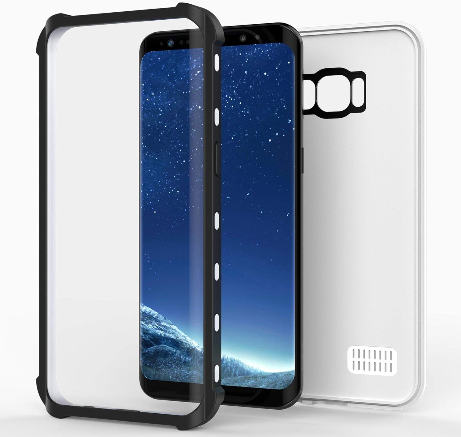 Galaxy S8 Waterproof Case, Punkcase [KickStud Series] [Slim Fit] [IP68 Certified] [Shockproof] [Snowproof] Armor Cover W/Built-in Kickstand + Screen Protector for Samsung Galaxy S8 [White]
