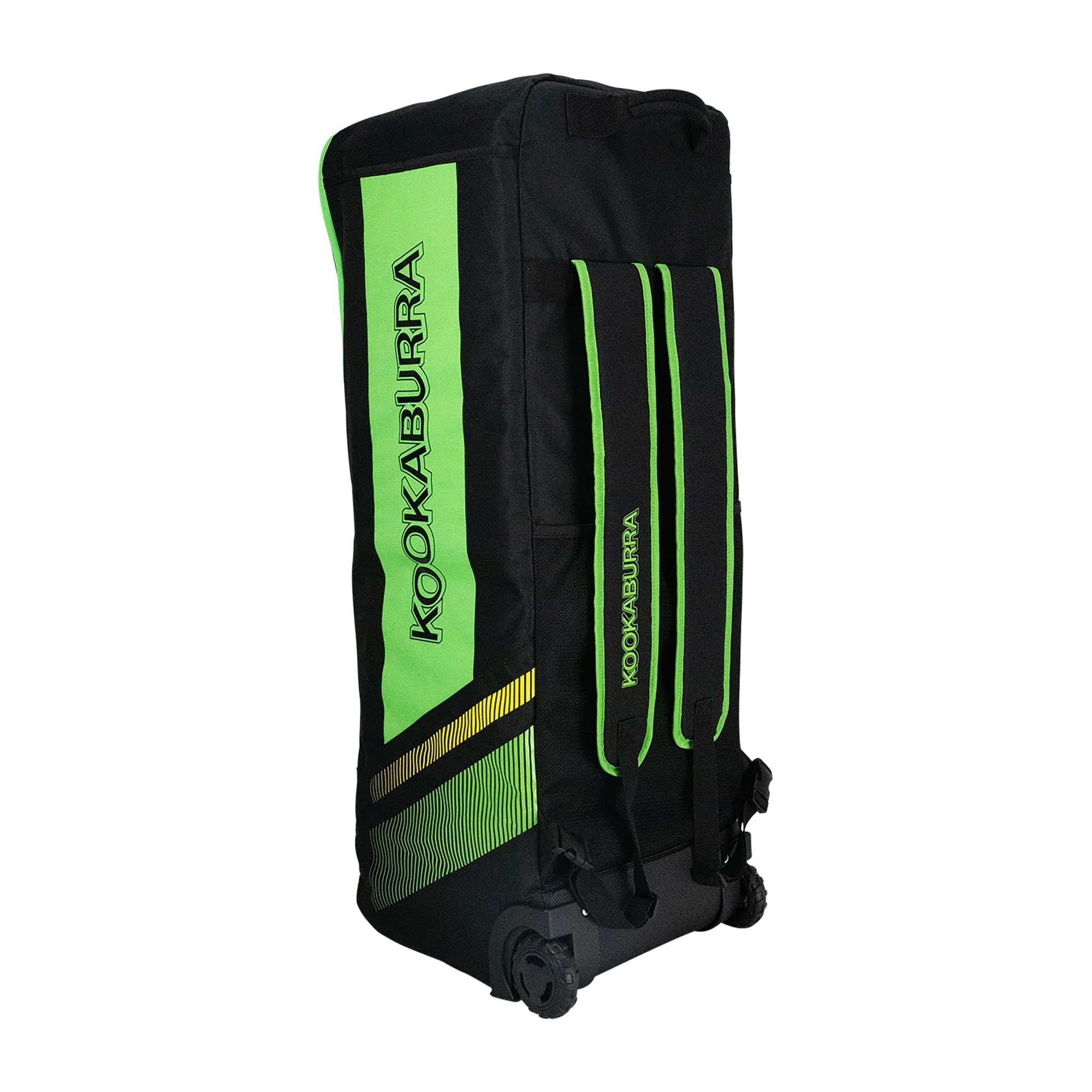 KOOKABURRA WD4000 Wheelie Duffle Bag – Cricket Kit Bag with Detachable Straps, Bat Sleeves, Heavy-Duty Wheels & Padded Airflow Straps - 900mm x 300mm x 300mm