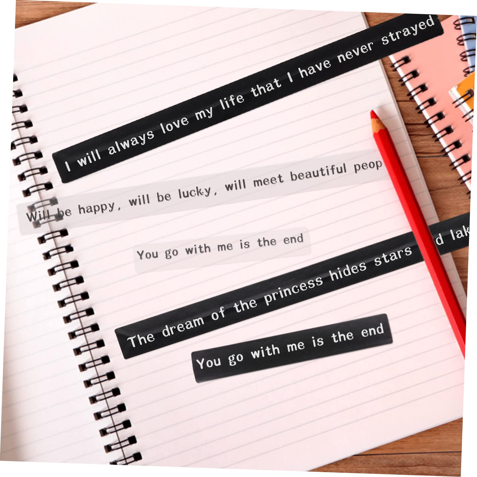 Housoutil 5 Sätze Diy Aufkleber Für Scrapbooking Kreative Phrase Sticker Für Handbuch Dekoration Pet Für Erwachsene Vielseitige Verwendung Für Notizbücher Und Alben 160 Blätter * 5