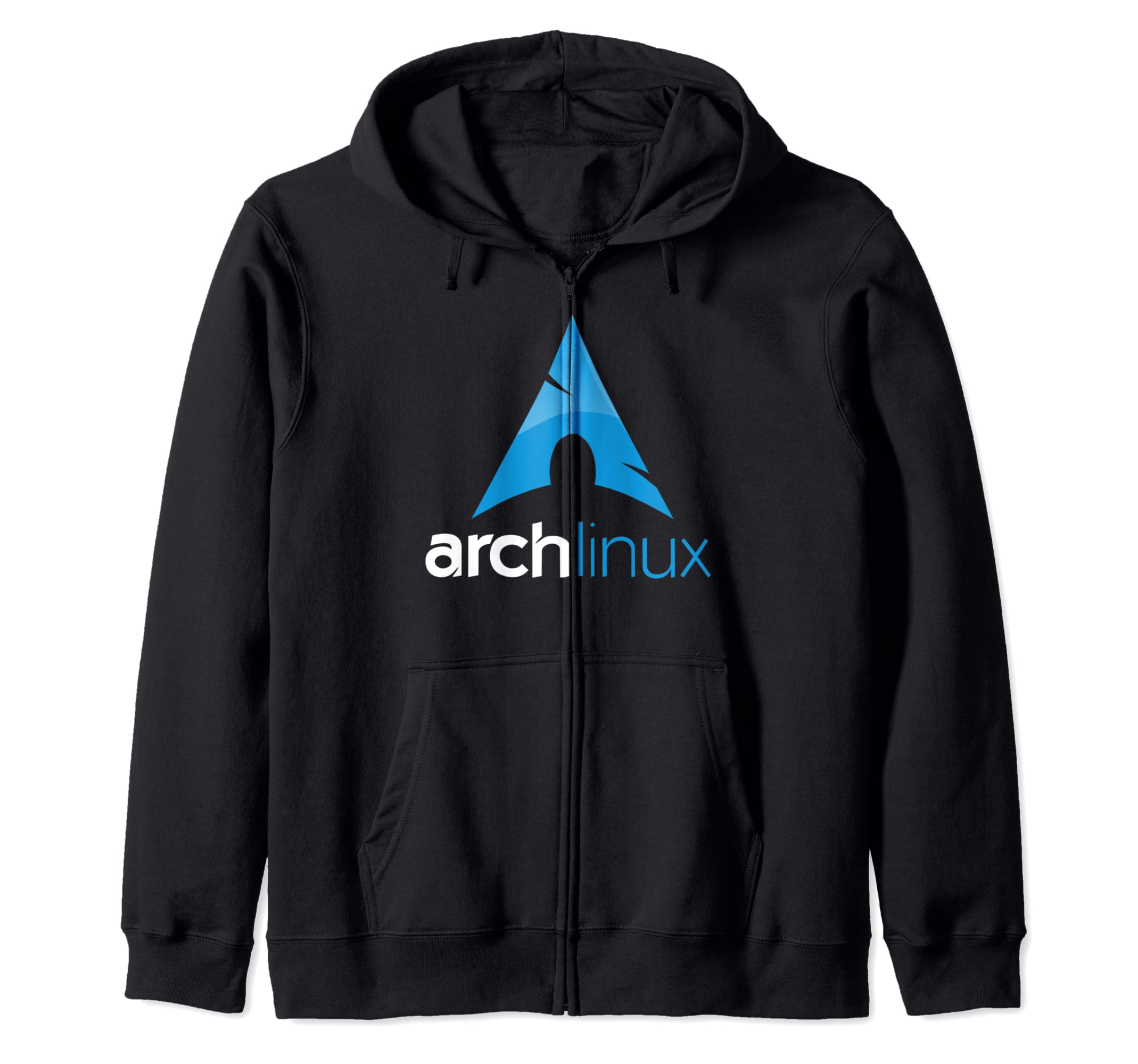 Arch Linux T-Shirt with tagline and Logo Open Source Os tee Zip Hoodie