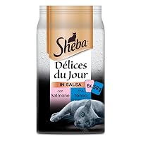 Sheba cibo umido per gatti con salmone, tonno