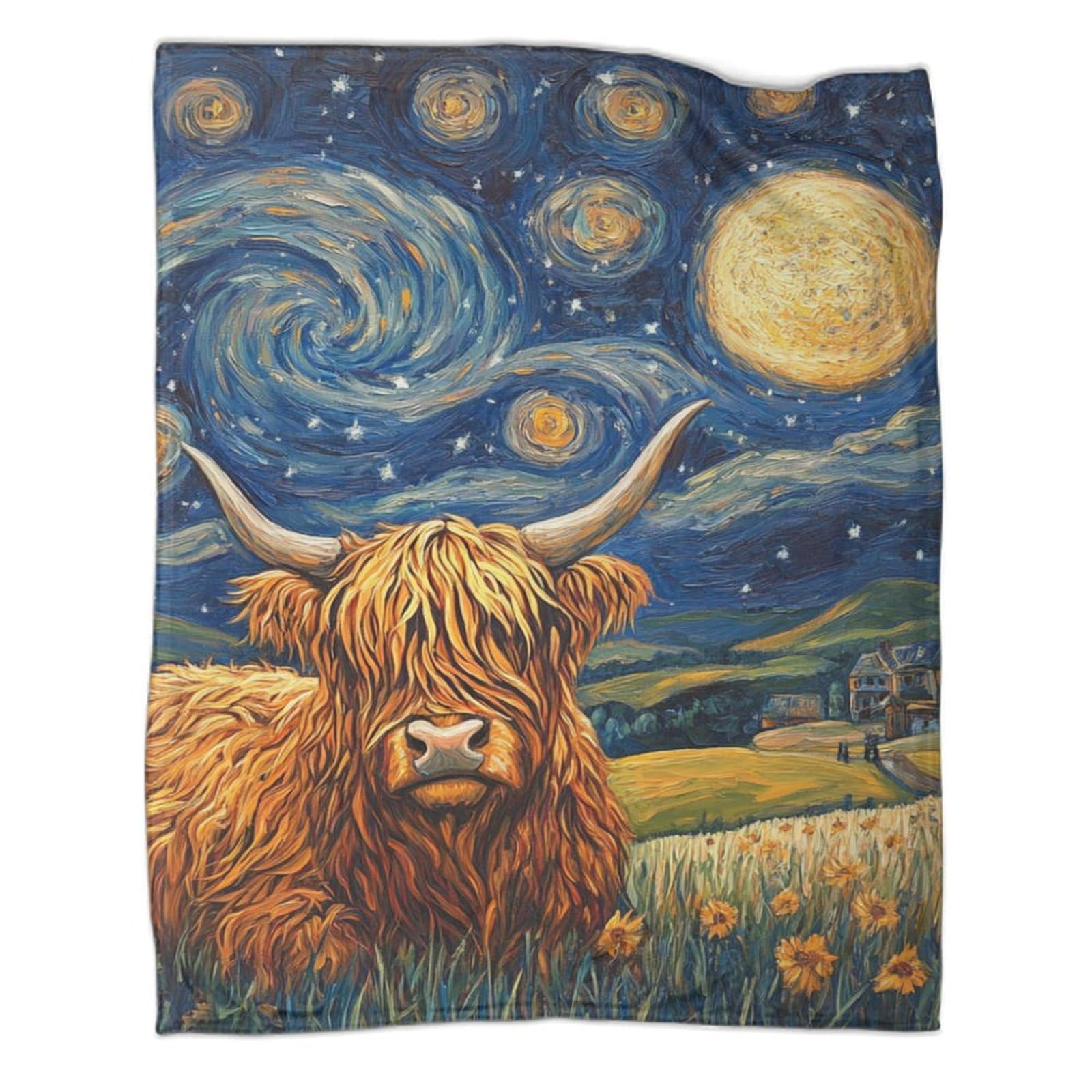 Couverture chaude et douce Highland pour ne plus jamais avoir froid au bureau