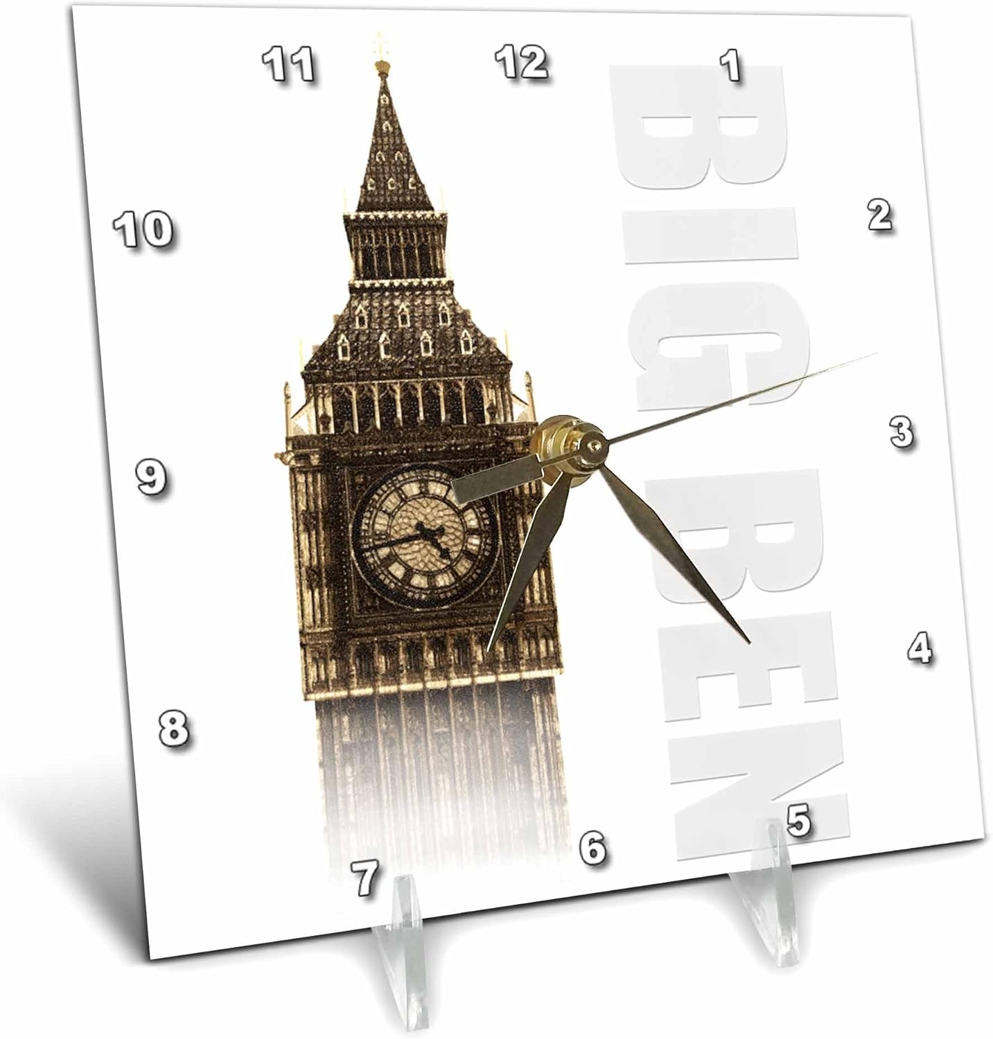 Amazon Com 3drose Dc 31874 1 Big Ben Landmark Desk Clock 6 By 6 Inch Home Kitchen