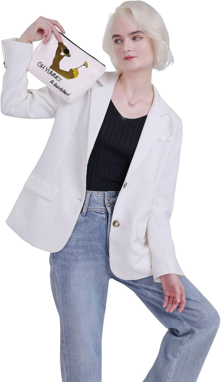 VAMSII Sid The Sloth Gift Oh Yummo! A Dandelion Zipper Pouch Makeup Bag (OH YUMMO!) - Image 3