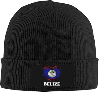 Lion Belize Flags Beanie Hat Winter Fall Headwear for Men Women Warm Knitted Hat Skull-Cap