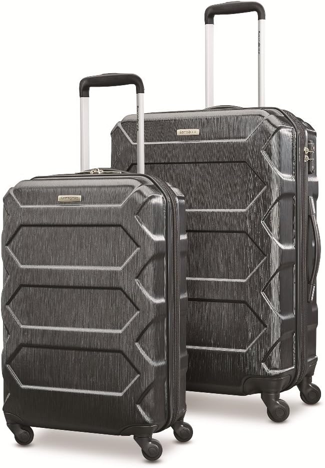 Samsonite Magnitude Lx 2 Piece Nested Hardside Set (20"/24"), Black, Only at Amazon