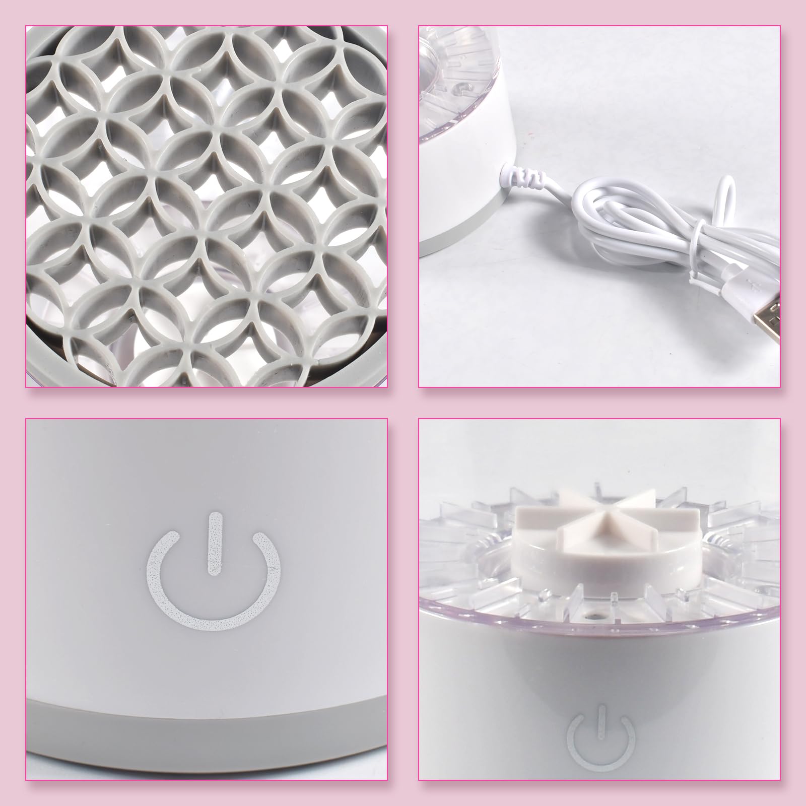 Elektrischer Make-up-Pinselreiniger, Make-up-Pinselreiniger, tragbarer automatischer USB Make-up-Pinselreiniger, geeignet für die meisten Größen von Make-up-Pinseln, Geschenk für Frauen