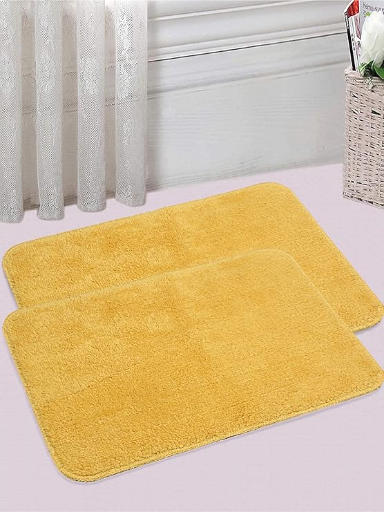 SARAL HOME EASY LIVING Set Of 2 Cotton Rectangular Bathmats (40X60 Cm