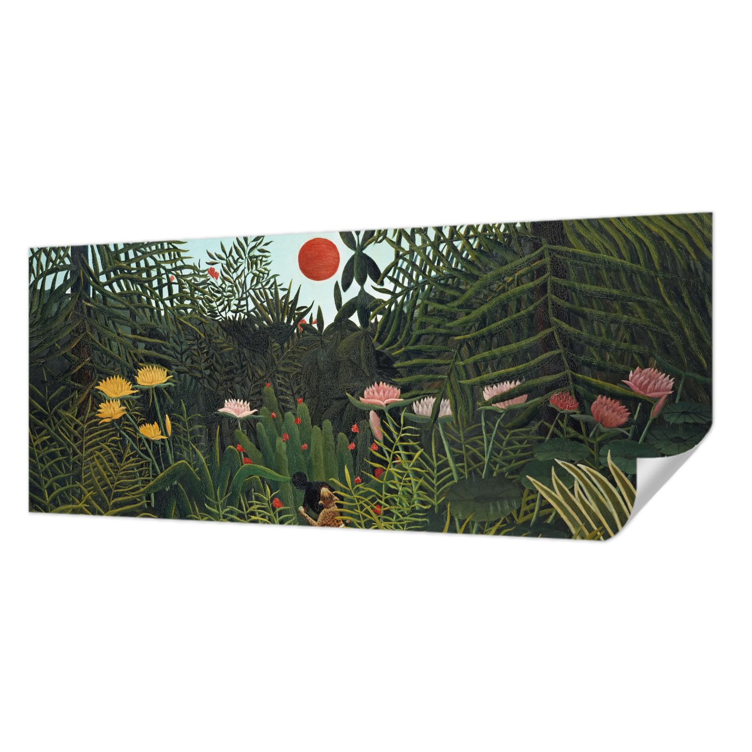 Papier peint panoramique paysage exotique autocollant pour une chambre évasion
