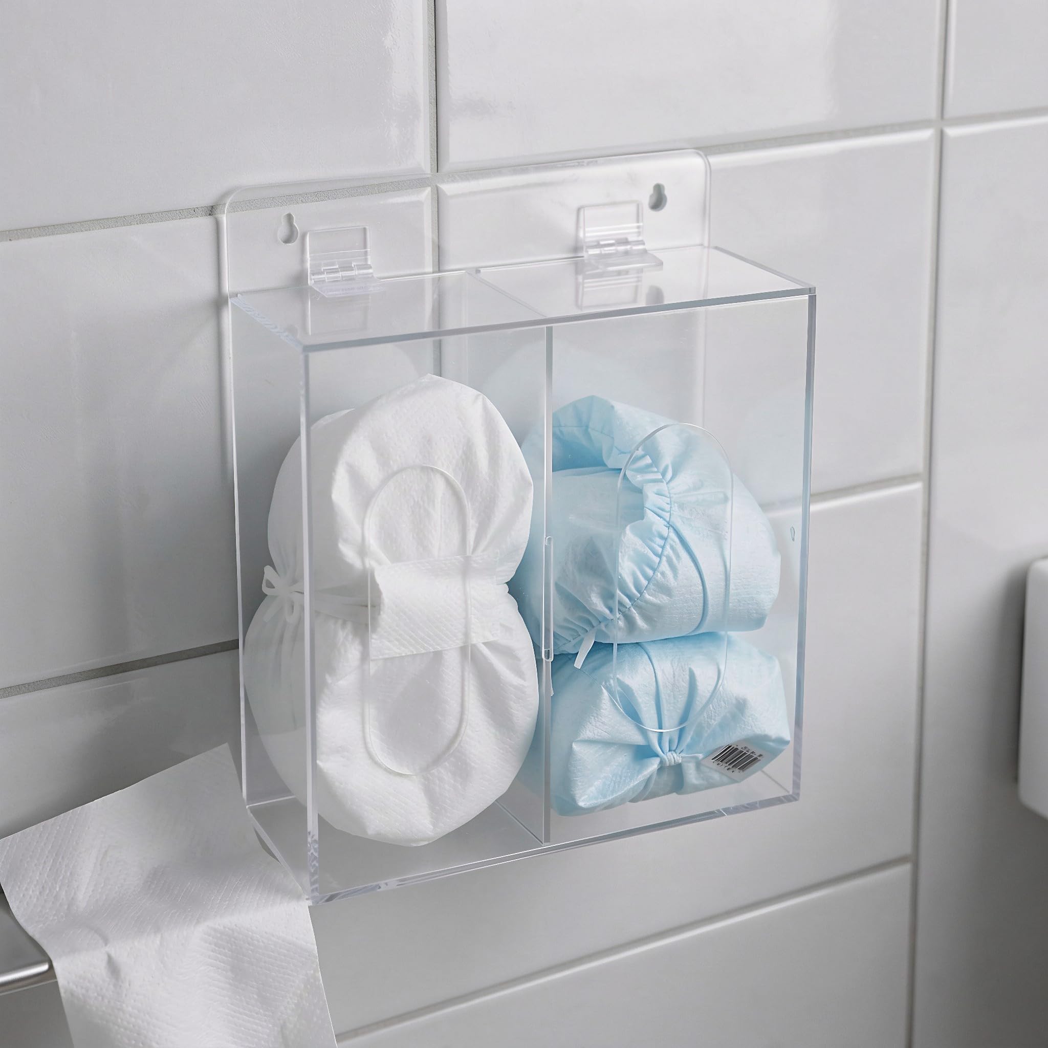 OUNONA Lot de 2 porte-chaussures en plastique transparent, boîte