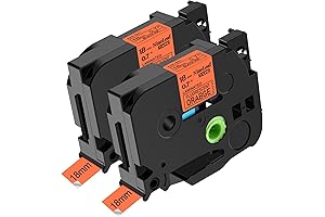 2 Pack Nineleaf Compatible Label Tape for Brother P-Touch Maker