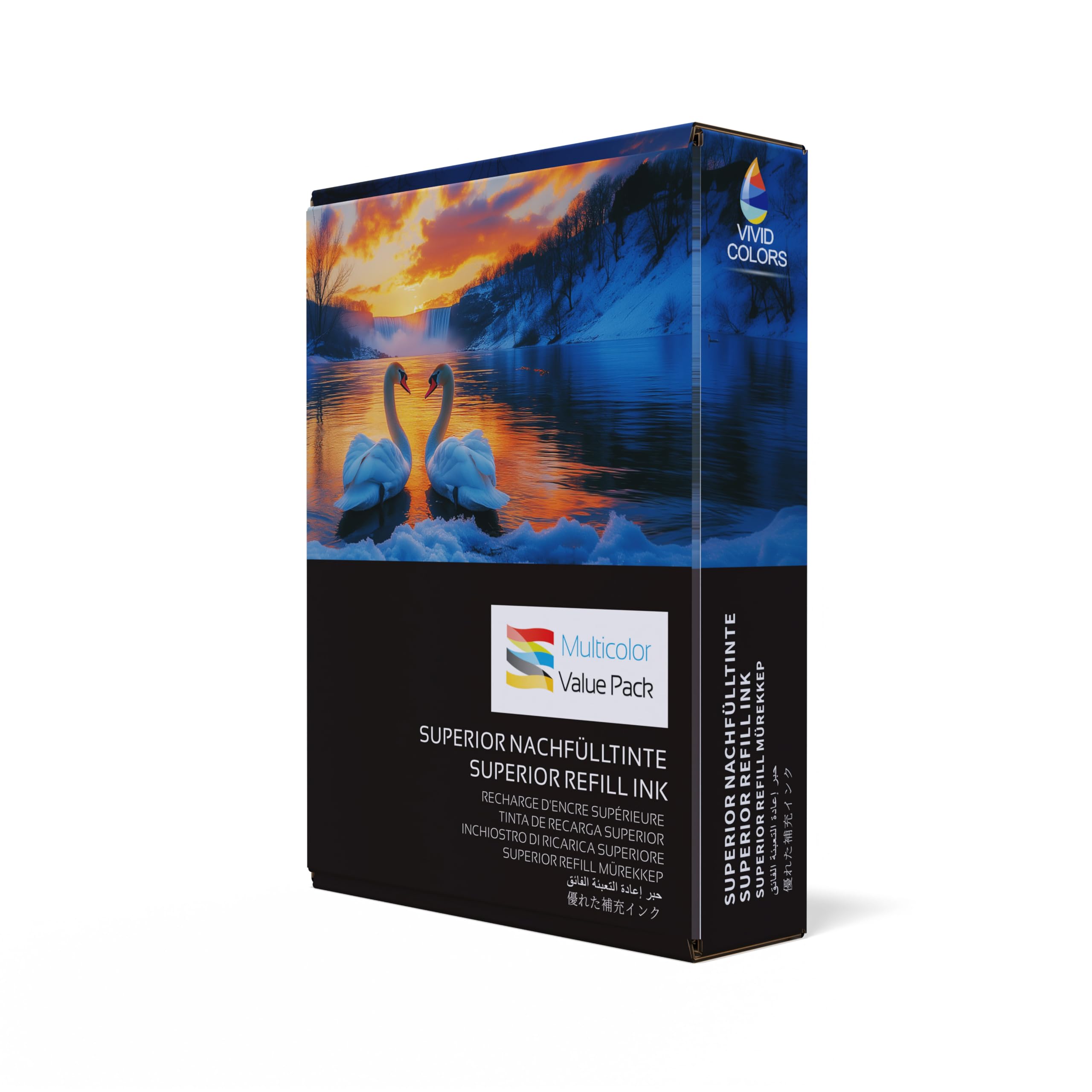 Kit di Ricarica Inchiostro 550ml – Compatibile con Cartucce Canon PG-560 CL-561 Standard e XL – Per Stampanti Canon PIXMA TS5350, TS7450, TS5351, TS5352, TS5353, TS7451, TS5355