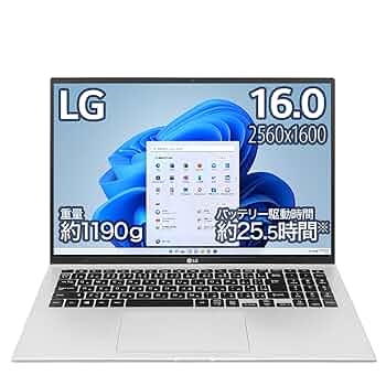 Windowsノート本体 16Z95P-KA76J LG gram Windows 11 Home/アマゾン限定/16.0インチ(IPS液晶 縦横比16:10