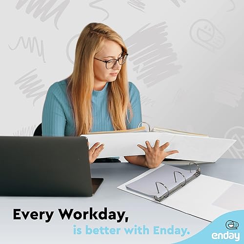 Vista 230 de Carpeta de 3 anillos de 1 pulgada, cubierta transparente de 1 pulgada con 2 bolsillos interiores, carpetas de anillos redondos de colores, en gris