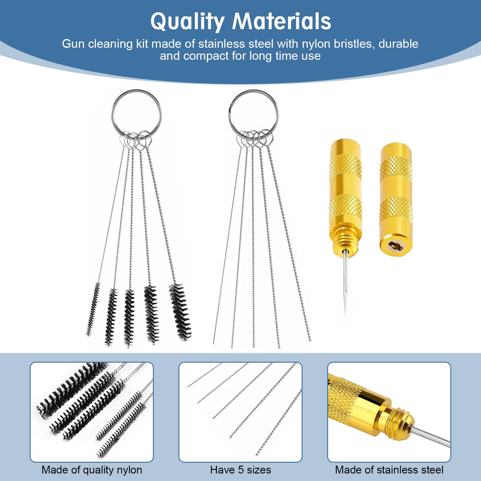 Kit Pulizia Aerografo - 19 Pezzi Per Pistole A Spruzzo Auto E Moto - Foto 4