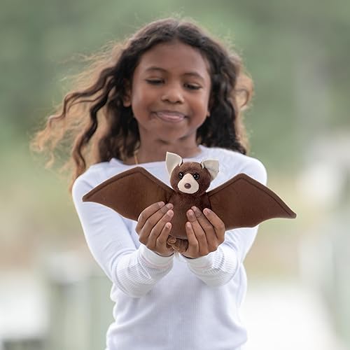 Miniatura 2 de The Petting Zoo Peluche de murciélago de peluche, regalos para niños, animales salvajes de Onez Babiez, juguete de peluche de murciélago de 6