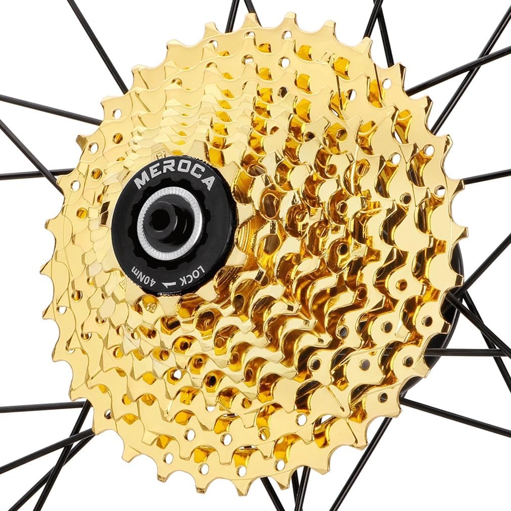 Mountain Bike Cassette 8/9/10 Speed Bike Cassette Freewheel 8s 9s 10s Gold Flywheel 11-32T/11-36T Variable Speed Chainring(8s 11-32T)