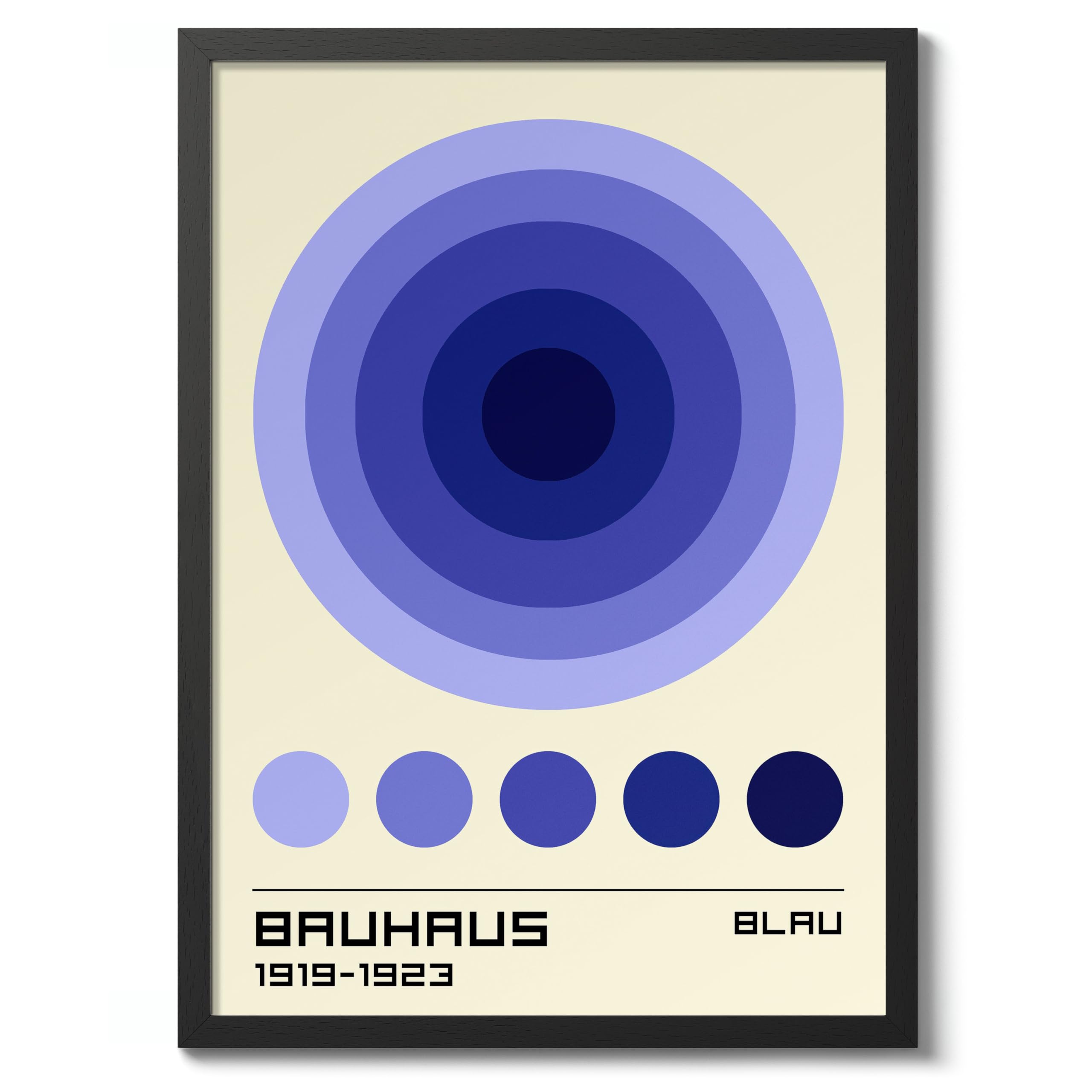 Orange Loop Poster, Bauhaus Print, Framed Abstract Art, Mid-Century Wall Art, Modern Home Decor, Gift Idea, Archival Matte, A2 (Print Only) - 59.4x42cm — view 15