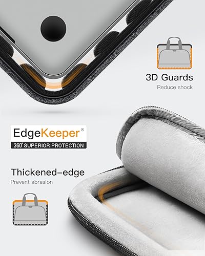 Miniatura 3 de Inateck Bolsa de hombro protectora de 360 para laptop de 15.6 pulgadas, compatible con la mayoría de portátiles de 15 a 15.6 pulgadas, funda de