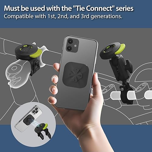 Miniatura 4 de BONE Phone Tie Connect 3 - Adhesivo, adaptador adhesivo para teléfono 3M para la serie Tie Connect, adhesivo opcional para montaje de teléfono