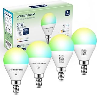 Lightinginside Matter E12 Smart Light Bulbs 50W Equivalent