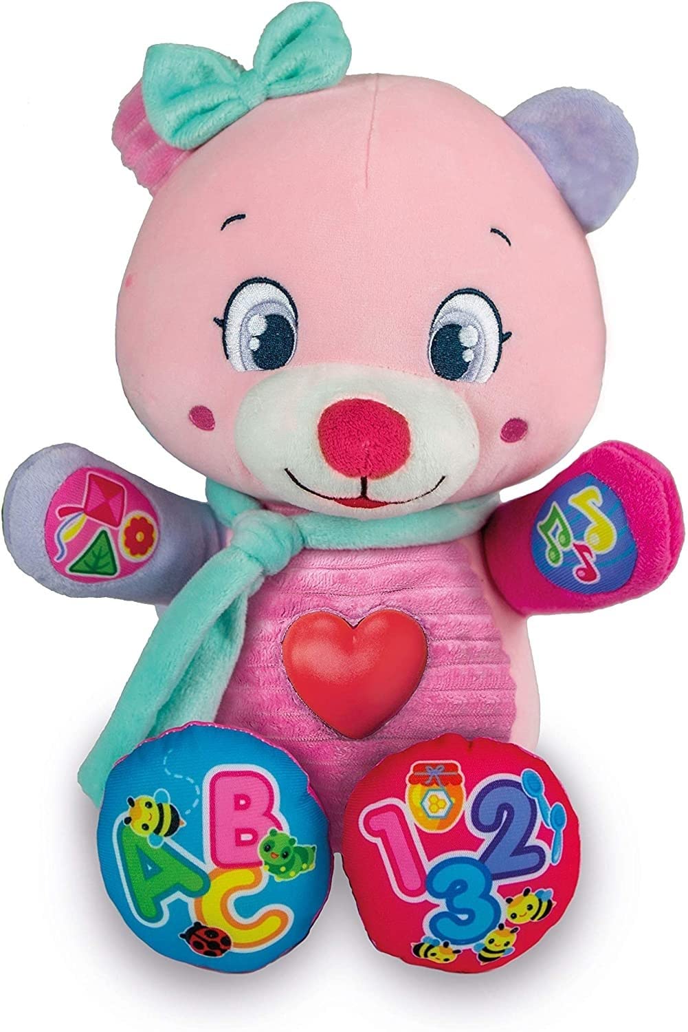 Clementoni Betta Dolce Orsetto Peluche Parlante Interattivo-Gioco Educativo Prima Infanzia, da 6 Mesi, 17399, Multicolore
