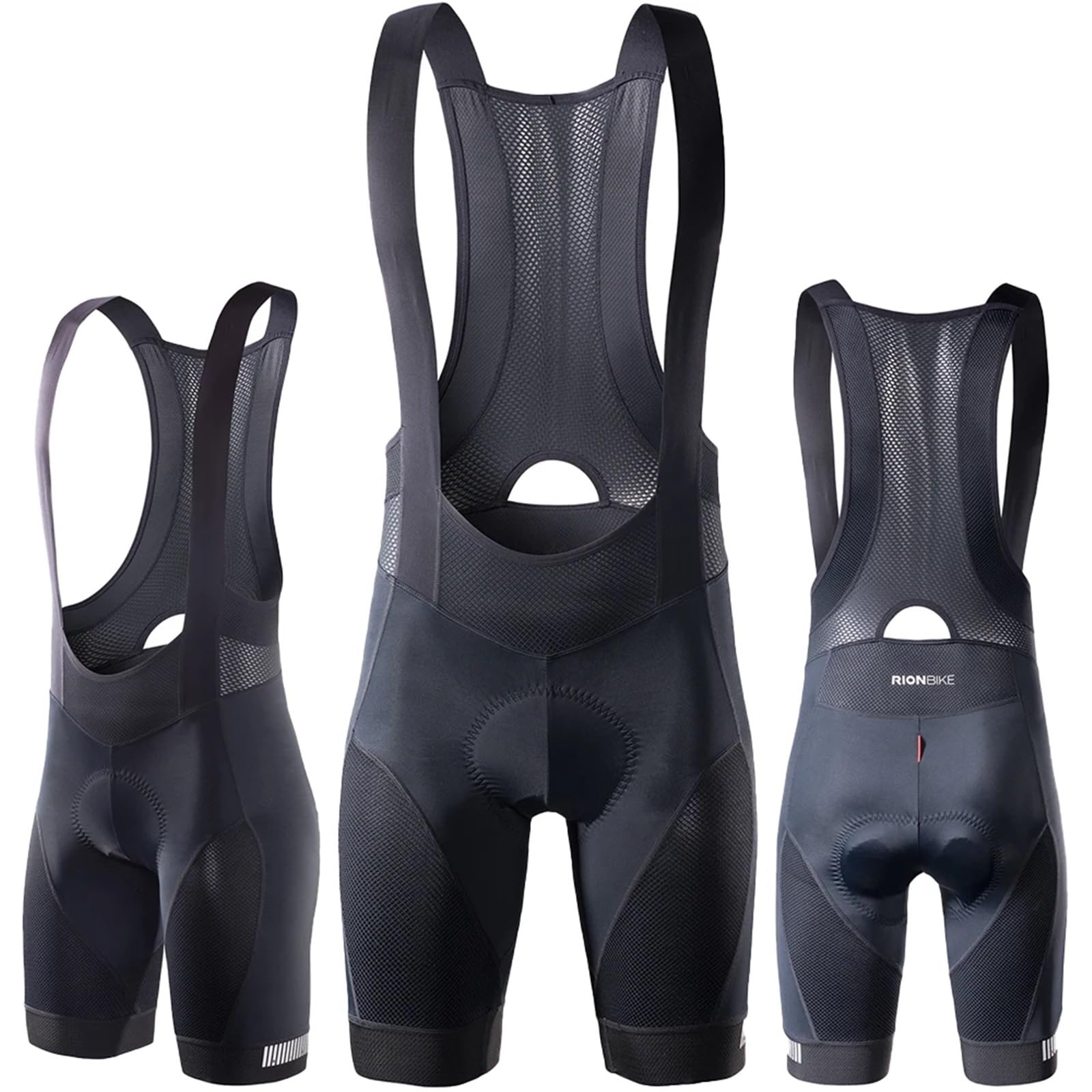 Salopette Ciclismo Uomo Pantaloncini da Ciclismo con Bretelle Uomo, Imbottiti, for Bici Corsa, Abbigliamento Sportivo all'aperto, Uniforme Traspirante