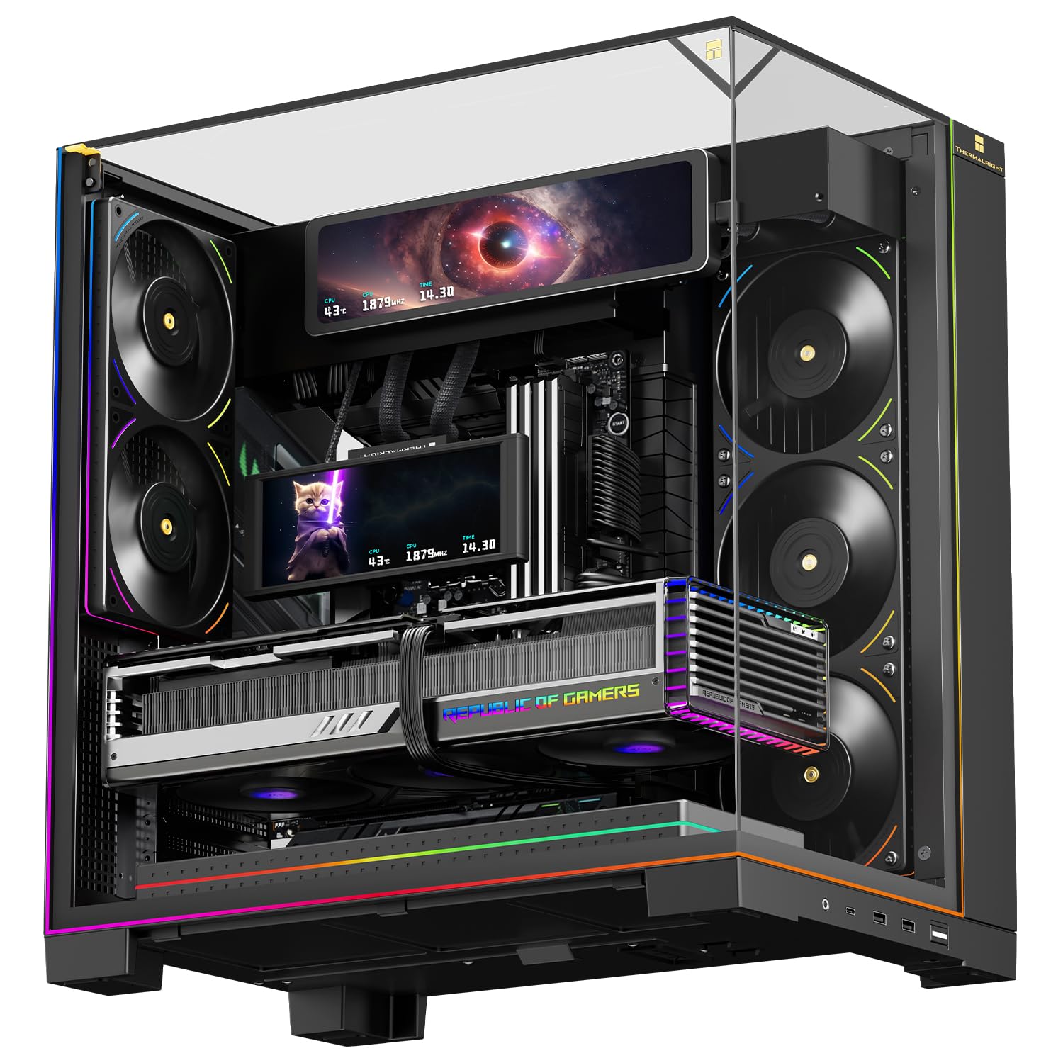 Thermalright Monitor de PC Trofeo Vision LCD AIO de 11,3 polegadas