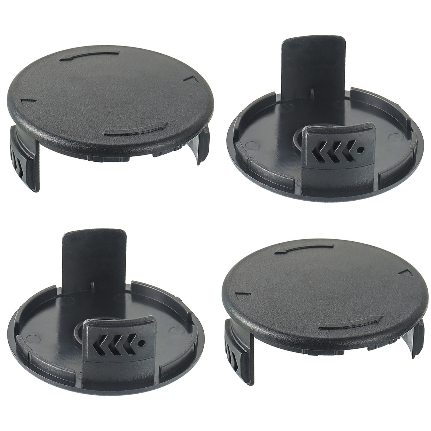EPLZON Pack of 4 Spool Cover for LIDL Parkside, 8.1cm x 3.4cm Trimmer Spool Cap for Parkside Battery Grass Trimmer PRTA 20 Li B2 (IAN330831), PRTA 20-Li C3 (4 Cover)