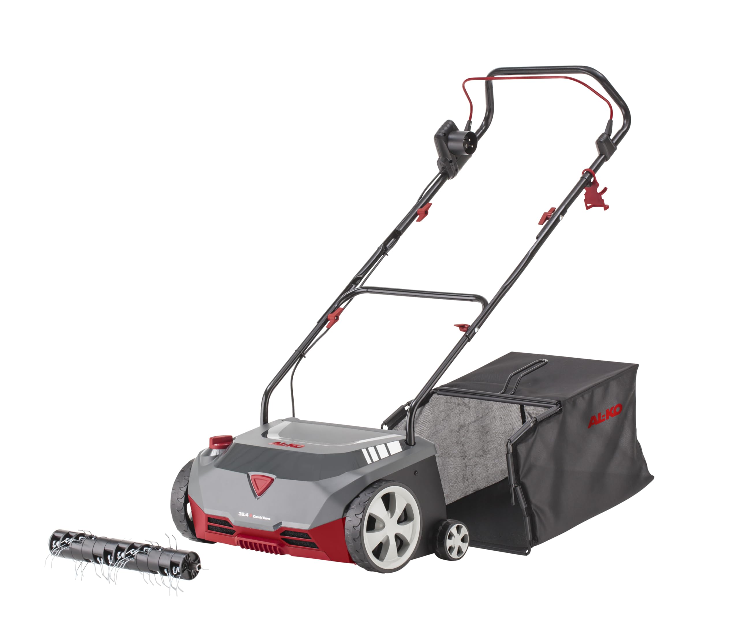 AL-KO Escarificador eléctrico 38.4 E Combi Care, Potencia del Motor de 1400 W, Ancho de Trabajo de 38 cm, Incluye Saco de 55 L, para césped de hasta 800 m²
