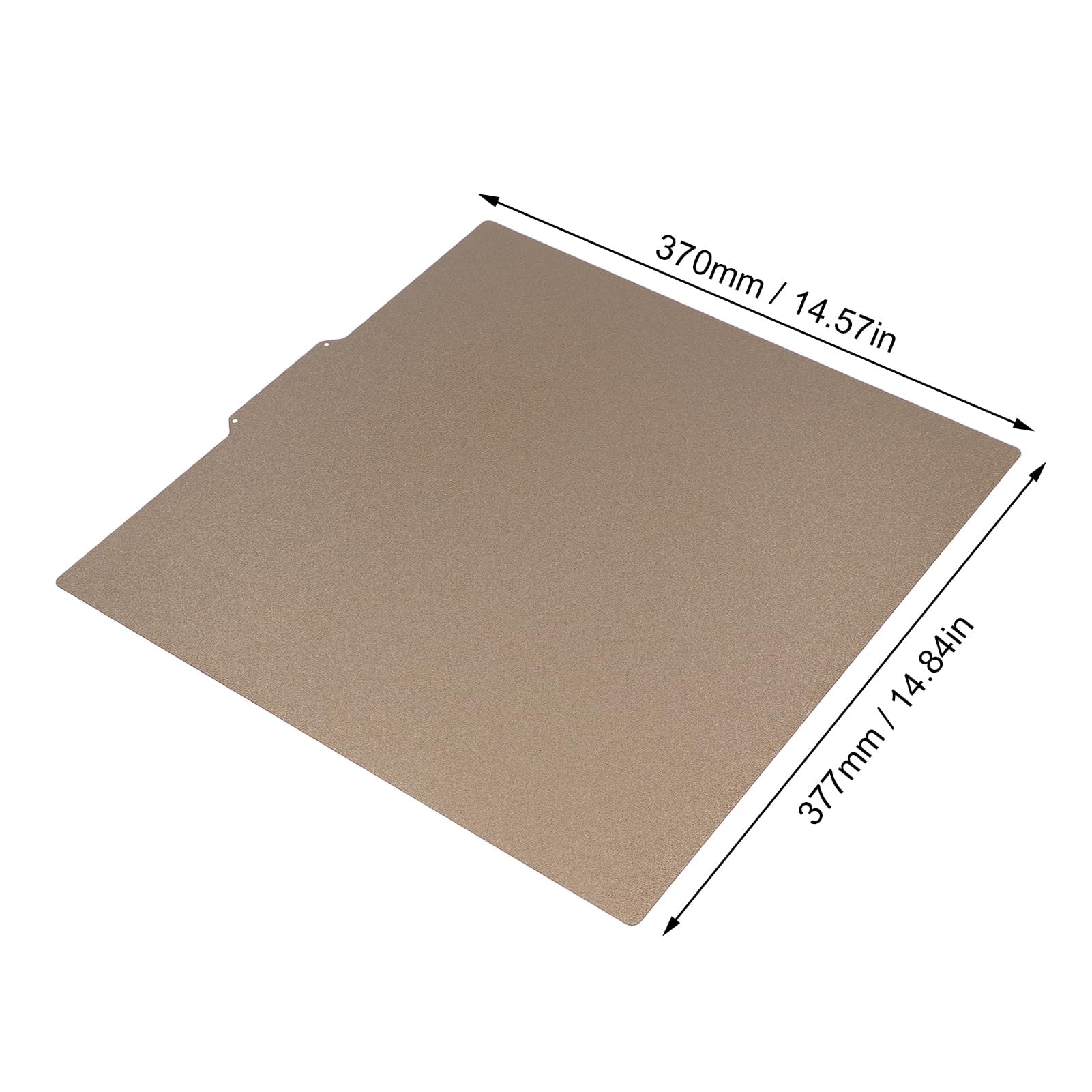 PEI Platte für Ender 5 Plus 377 X 370 Mm doppelseitig magnetische Basis 3D Druckerplatte einfache Modellentfernung starke Haftung
