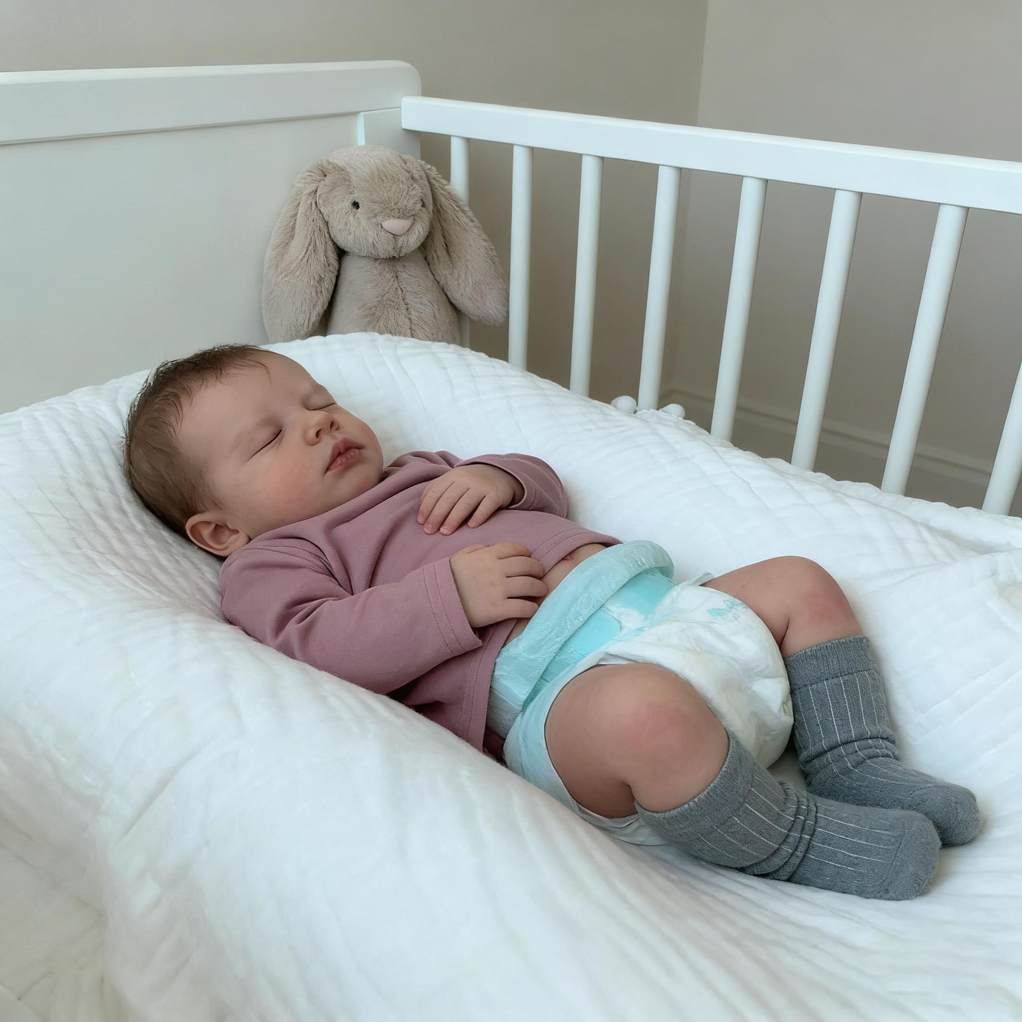 Anano Reborn Baby Mädchen Lebensrecht 20 Zoll Ganzkörper Vinyl Puppen Wie Echte Puppen Aussehen, Reborn Baby Vollvinyl Lebensecht Newborn Babies Mädchen