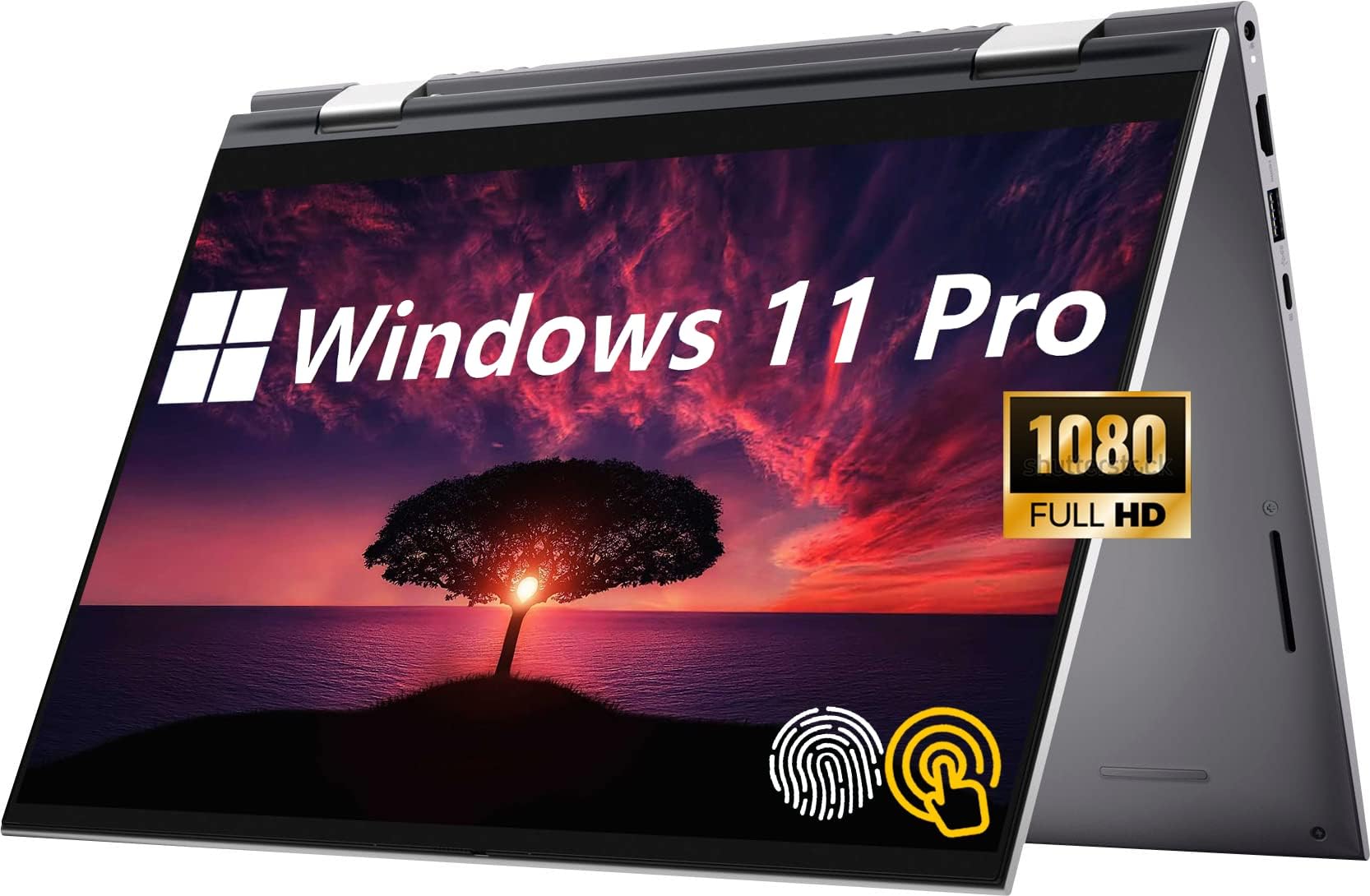 (Upgraded) Inspiron 14 5410 2-in-1 Convertible Business Laptop, 14โ FHD Touchscreen, 11th Gen Intel Core i5-1135G7, Windows 11, 16GB RAM 512GB SSD, Fingerprint Reader, Backlit Keyboard