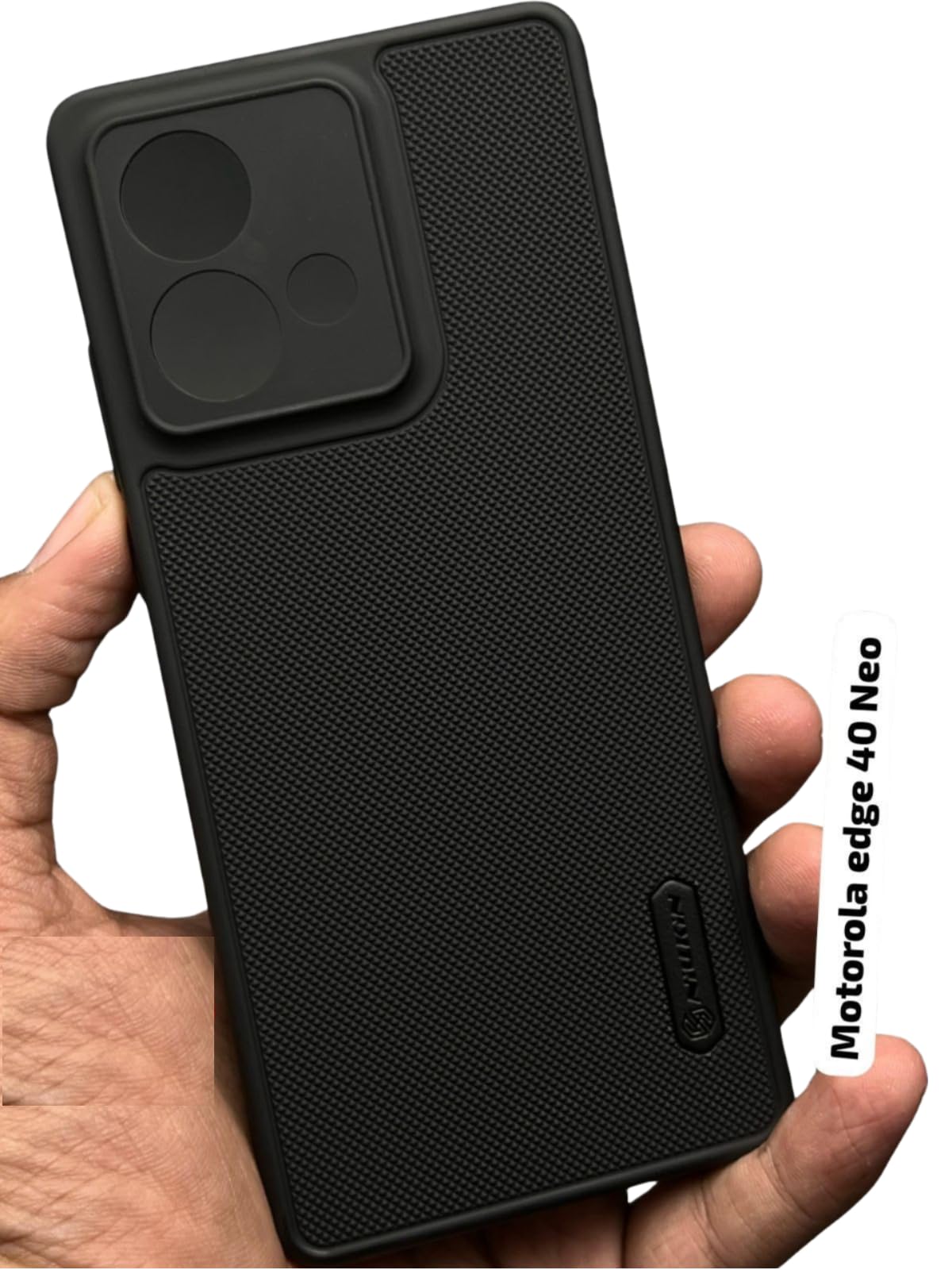 Fabekee Super Frosted Shield Pro Back Silicone Soft Mobile Case Compatible With Motorola Edge 40 Neo Dotted Slim-Fit Design Tpu Shockproof Cover, Black (B0CPJNPTP4) Amazon Price History, Amazon Price Tracker