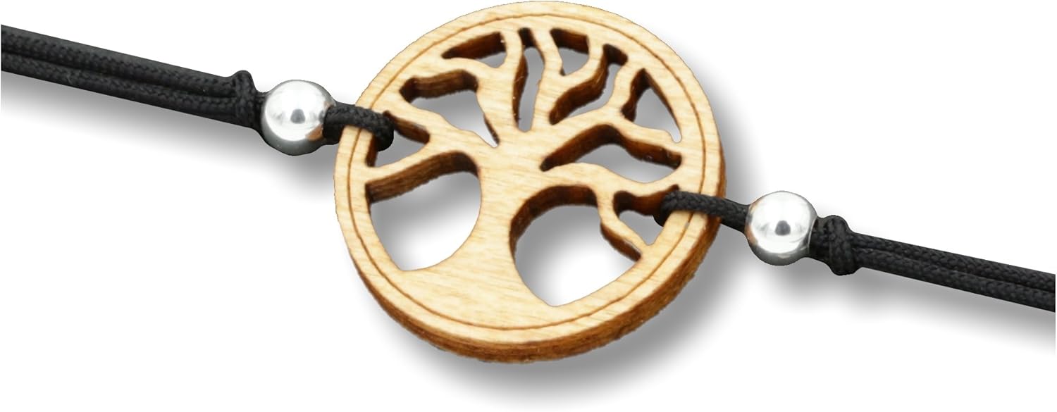 Dreamtimes Baum Des Lebens Armband - Edelstahl Manschette Wikinger Style
