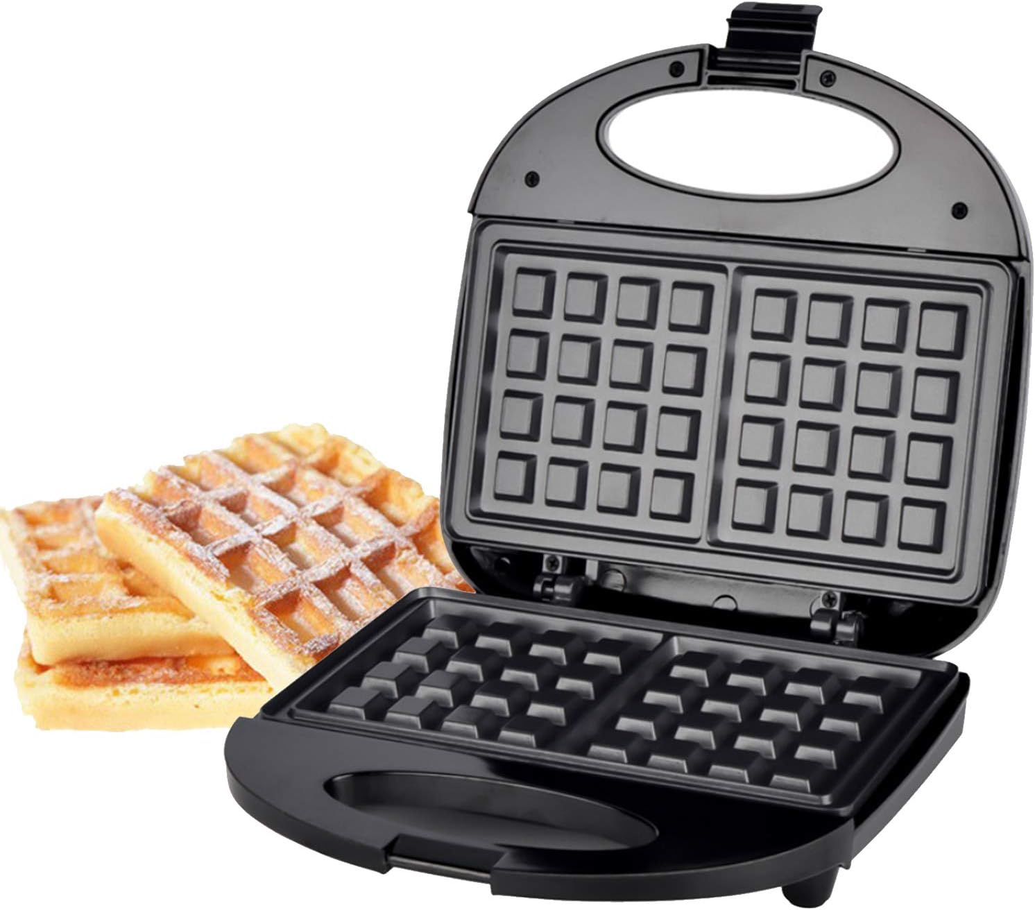 Waffle Maker, Easy Clean NonStick Coated Plates & Automatic Temperature Control