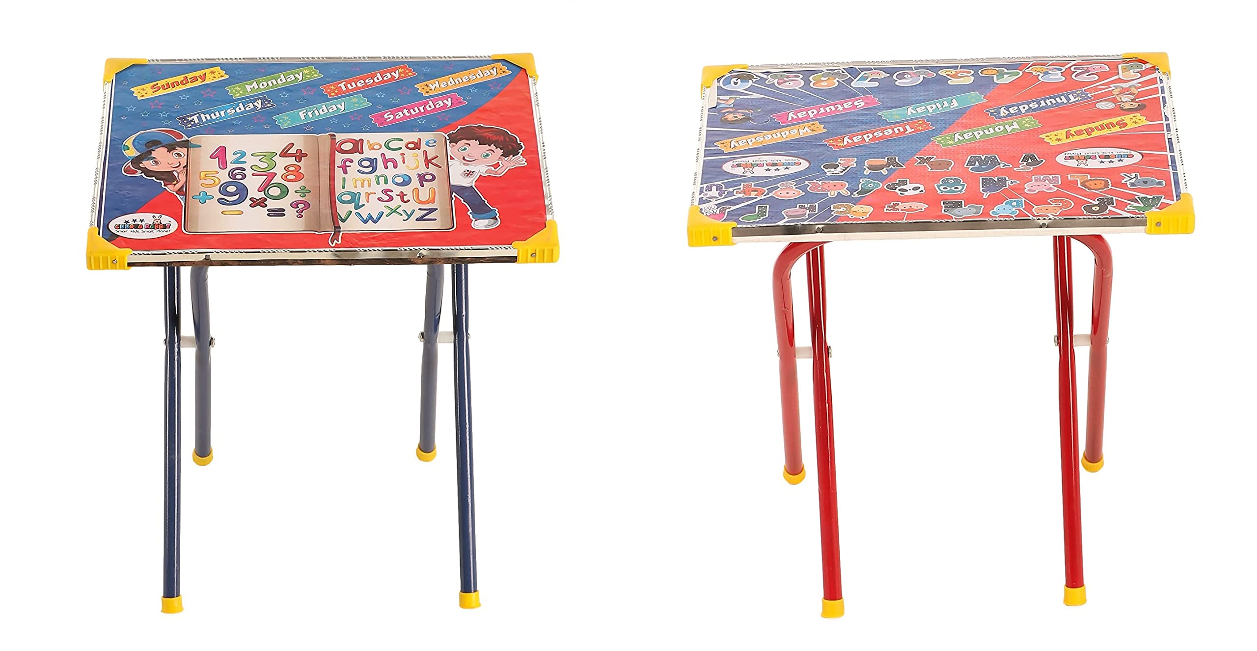 Abcd Study Table FABROYAL INDIA Study Table Kids Week Day,ABCD,1234 Cartoon Pri | Shop ...