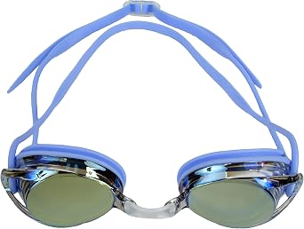 Water Gear Metallic Vision Swim Goggles - Unisex Swimming Goggles - Comfortable and Clear Vision - Water Sports and Exercise