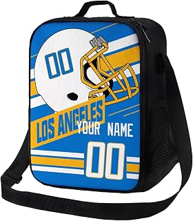 ANTKING Los Angeles Lunch Bag Custom Name Number Lunch Box for Youth Boys Men Gifts