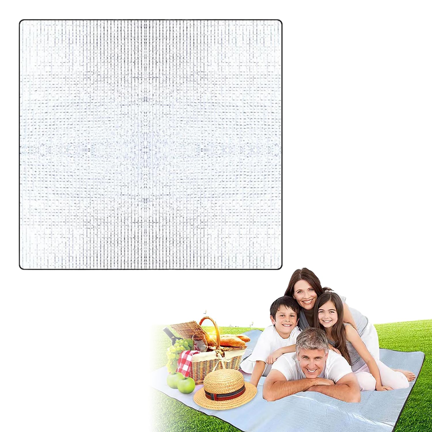 Aluminium Insulating Mat Foam Mat,200 * 150cm Aluminum foil moisture-proof mat,for Sleeping Mat for Camping Insulation Mat Foldable Tent Mat Floor Pad Thermal Blanket made of Aluminium Foil