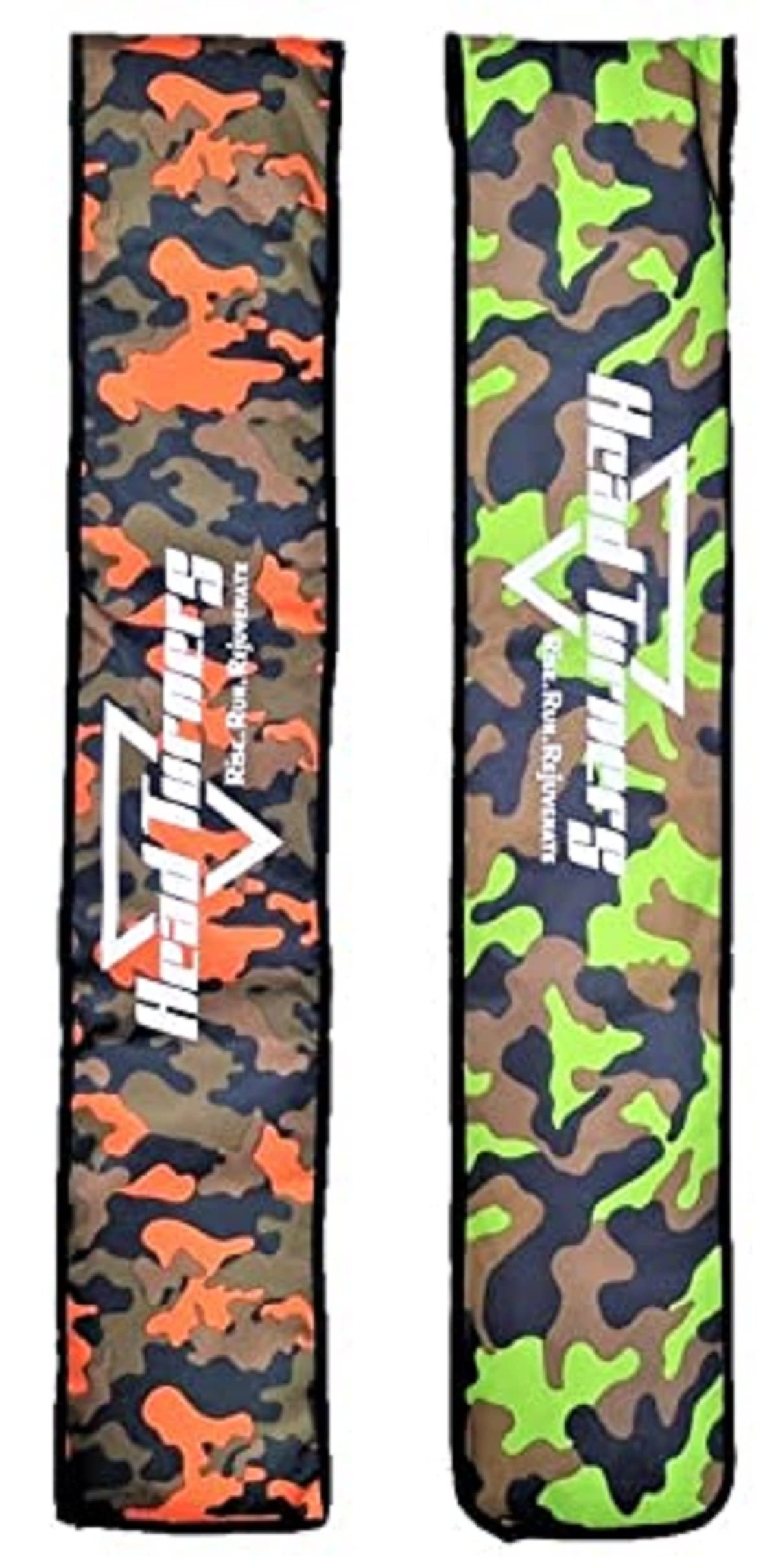HeadTurners Cricket Foam Padded Bat Cover Camo Print Full Size- (Green and Orange, Pack of 2) (B09KTX3HCD) Amazon Price History, Amazon Price Tracker