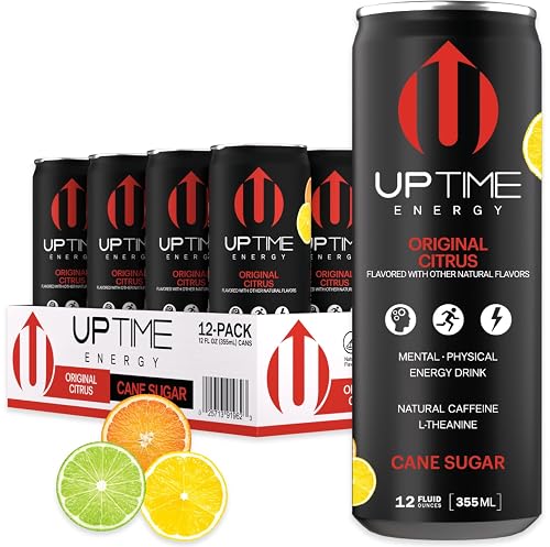 Energy Drink, Original Citrus Cane Sugar, 12 Pack, Vitamin C,