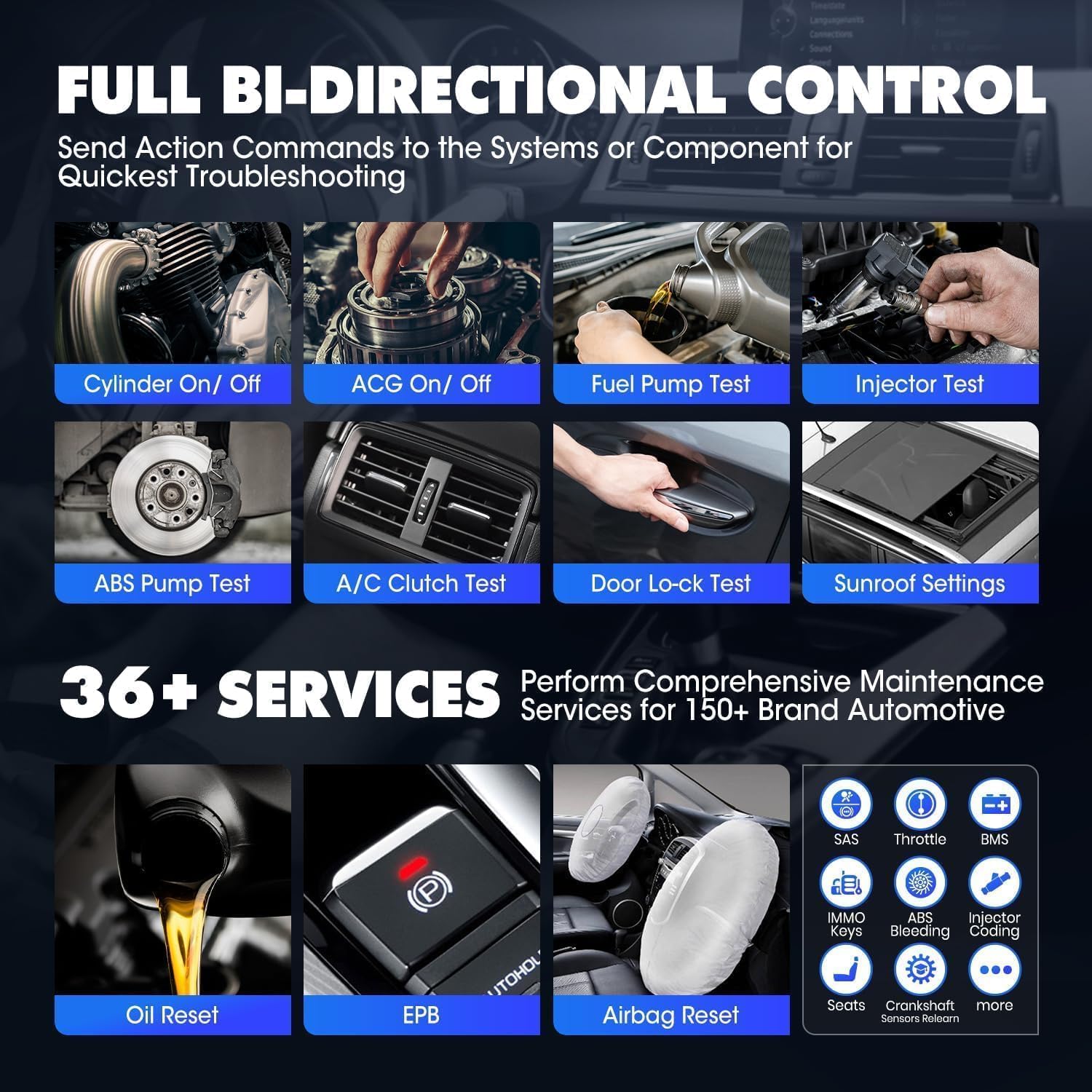Autel MaxiCOM MK906 PRO Diagnosis Coche, 2026 ECU Superior Elite, CAN FD DoIP, OS10, 2.0 MS906BT MP900BT MP900 MS908S, 3K+ Prueba Bidireccional, OE All Sys, 36+ Servicio, AutoScan 2.0, Igual MS906 Pro