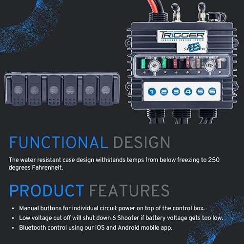 Miniatura 4 de Trigger Sistema de relé 6 interruptores, 6 arnés, RFBluetooth
